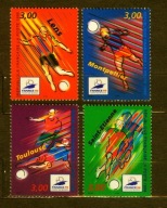 FRANCJA** Piłka, Mundial we Francji II Mi 3154-57