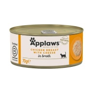 Applaws Premium Mokra karma 100% natural dla kota adult Kurczak Ser 24x70g