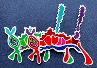 Naklejka Dzierdziel unikat, 100% na WOŚP ręcznie wycinana z folii winylowej