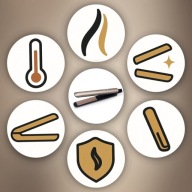 Prostownica ceramiczna 110 mm LCD regulacja temperatury 160-230°C