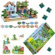 KLOCKI MAGNETYCZNE KOSTKI 3D KONSTRUKCYJNE KWADRATOWE - ZESTAW XXL 100