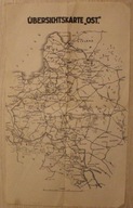 MAPA - UBERSICHTSKARTE "OST" POLSKA - LITWA