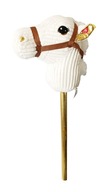 Hobby Horse miękka głowa konia koń na kiju rży 72 cm dźwięki galopu plusz