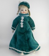 STARA LALKA PORCELANOWA ANGLIA KOLEKCJONERSKA 46CM