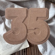 Zestaw baza do kartki 35 – papier kraft handmade – prezent urodzinowy