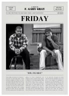 Plakat „Movie Times” – Minimalistyczny Plakat Filmowy w Stylu Gazety