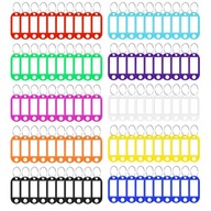 Identyfikatory zawieszki bryloki do kluczy 50 sztuk kolorowe mix