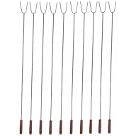 Kijki do Ogniska Widelce 120cm Zestaw 10 szt SOLIDNE Kije na Grilla