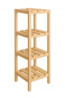 Drewniana podstawka / półka na buty styl rustykalny / naturalny