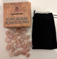 Runy Lo Scarabeo Moonstone Runes 25 szt RUNE, RUNAS, RUNEN, RUNES