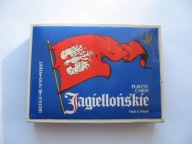 Stare KARTY DO GRY JAGIELLOŃSKIE W PUDEŁKU / 2 TALIE / z PRL-u