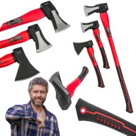 SIEKIERA ROZŁUPUJĄCA KUTA DO ŁUPANIA MAŁA ZESTAW SIEKIER 3 SZT FIBERGLASS