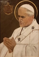 Papież Ojciec Św. Jan Paweł II portret Papieża olej na płótnie