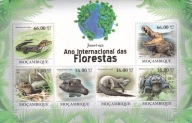 Mozambik 2011 ** cena 5,90 zł kat.10€ - leniwiec, arkusz