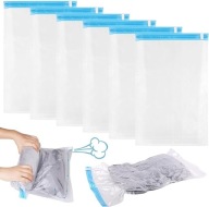 Zestaw 6 worków próżniowych 60x40 cm – oszczędność miejsca i ochrona ubrań