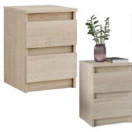 SZAFKA NOCNA WĄSKA DWIE SZUFLADY 30CM SYPIALNIA SALON BIURO