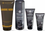 Yves Rocher 1 x Balsam po goleniu + Krem + Pianka + Szampon-żel Ambre Noir