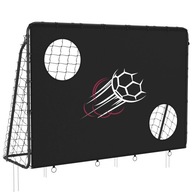 Bramka do piłki nożnej dla dzieci ze ścianką bramki szybki czarna t55