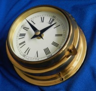 bardzo ładny zgrabny ZEGAR kwarcowy MARYNISTYCZNY JACHT dom