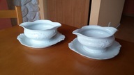 Sygnowana sosjerka z białej porcelany - WAWEL !!!