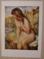 AUGUSTE RENOIR ( 1841 - 1919 ) - Bathing woman on a rock