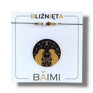 Bransoletka zodiak BLIŹNIĘTA Kamienie naturalne