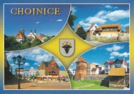 CHOJNICE - PANORAMA - MURY OBRONNE - STARY RYNEK - HERB