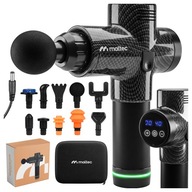 PISTOLET DO MASAŻU PLECÓW CIAŁA STÓP MASAŻER MASSAGE GUN ETUI 10 KOŃCÓWEK