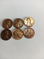 zestaw 1 cent 1952-58 D USA