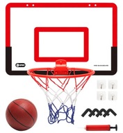 Mini zestaw obręcz do koszykówki do ćwiczeń w domu wisząca tablica czerwone