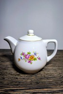 Porcelana czajniczek imbryczek Cmielów 1 szt motyw roślinny PRL retro 70.XX