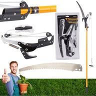 SEKATOR TELESKOPOWY OGRODOWY NA WYSIĘGNIKU DO GAŁĘZI PIŁA POWERMAT 2,4M 2W1