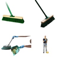 YORK Miotła ulicówka 40 cm + kij drążek trzonek 120 cm do zamiatania ulic