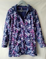 Kurtka parka granatowa w kwiaty - rozm. 158/164cm