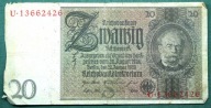 BANKNOT DO KOLEKCJI NIEMCY 20 MAREK 1929