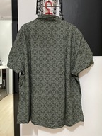 7 Koszula TuMan szara zieleń aztecki wzór bawełna wiskoza kieszeń duża 2XL