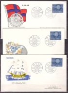 Norwegia CEPT Europa koperty FDC 1960 (1)