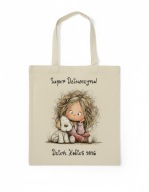 Torba shopperka ekologiczna, dla dziewczynki Dzień Kobiet w szkole