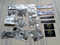 Naklejka Emblemat 3D CHROM na auto Seat Ford Dodge Monster Energy Tablice