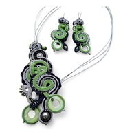 Naszyjnik i kolczyki komplet sutasz