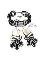 Kolczyki i Bransoletka Zestaw Sutasz Kocie Oko