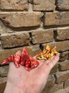 Uroczy smok 3D | Figurka fantasy | Rękodzieło