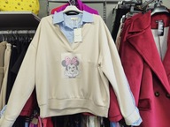 Bluzka koszula Miki beżowa masełko r. Uni, Lamya Italy !!!