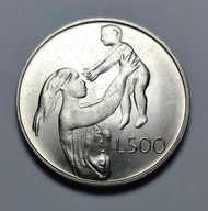 SAN MARINO, 500 LIRÓW 1972r. Ag 1
