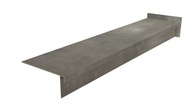 GRUBA STOPNICA GRESOWA Z KAPINOSEM, GŁADKA SZARA BETONOWA 120x30