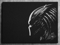 Grawerowany oryginalny obraz ręcznie rzeźbiony... Predator Rękodzieło