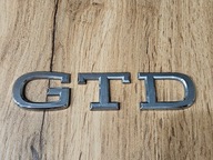 Emblemat logo napis tył GTD ORYGINAŁ