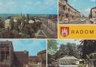 RADOM - PANORAMA - UL. ŻEROMSKIEGO - DH PSS SEZAM - KAWIARNIA - HERB