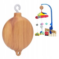 Baby Rotating Crib Mobile Bell Toy ABS Przenośne