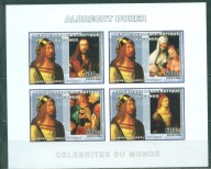 A.DURER. REP.DEM. CONGO. Mi. znaczki B - arkusz**